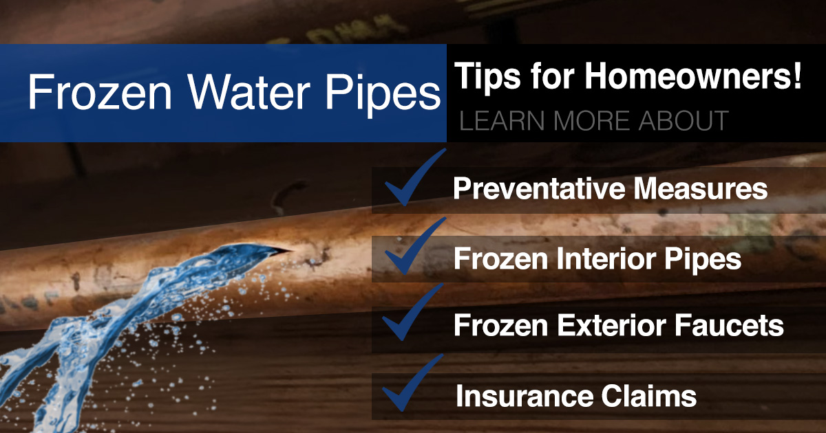 Frozen Water Pipes Deerfield, Buffalo Grove, Glenview, Northbrook, Wheeling and Nearby local contractor